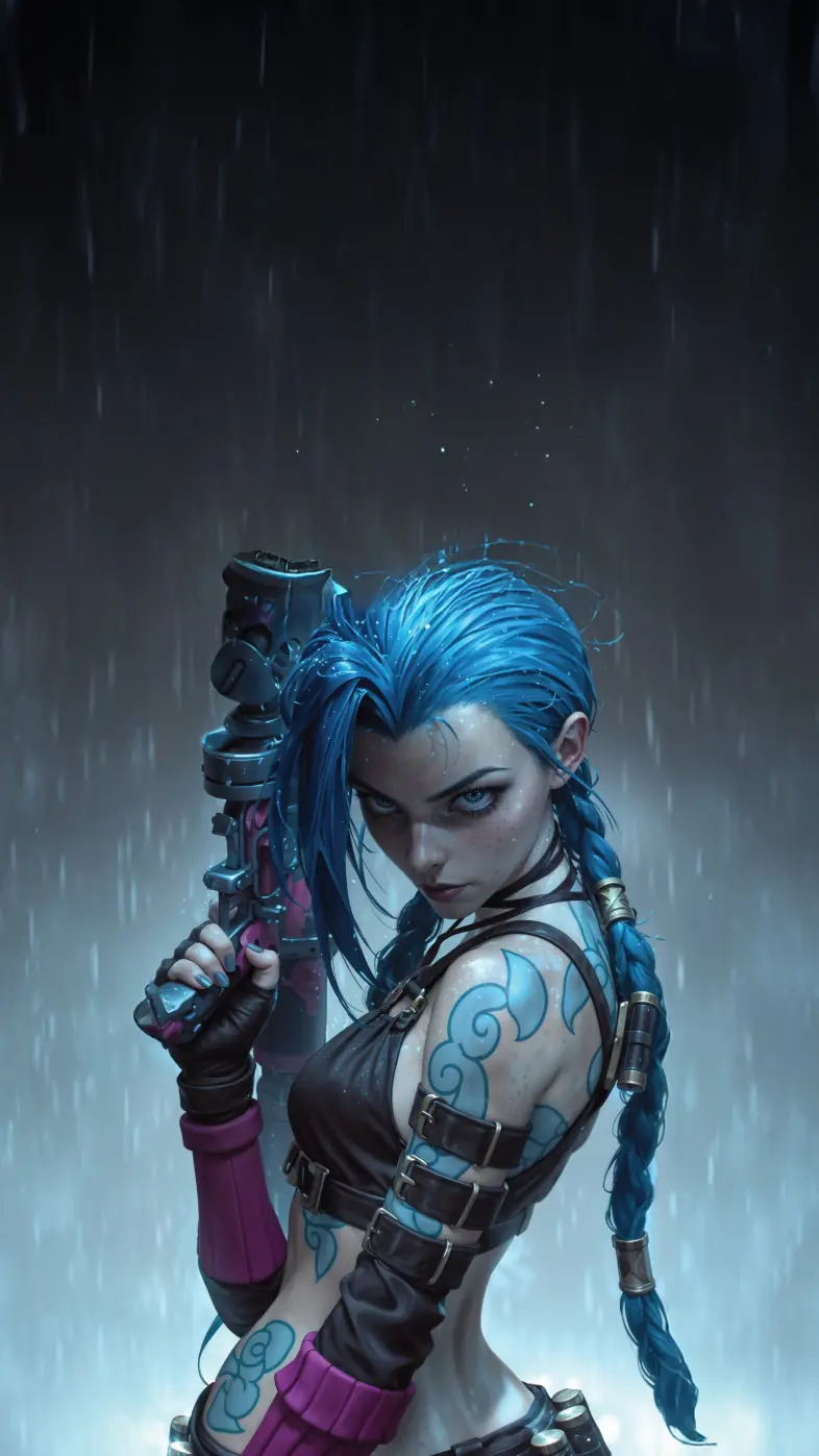 jinx a league of legends game wallpaper
