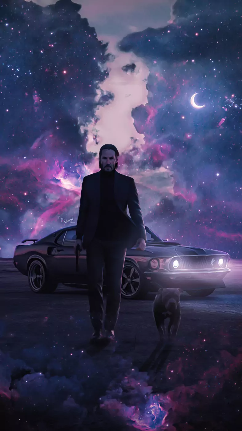 john wick dog cool wallpaper