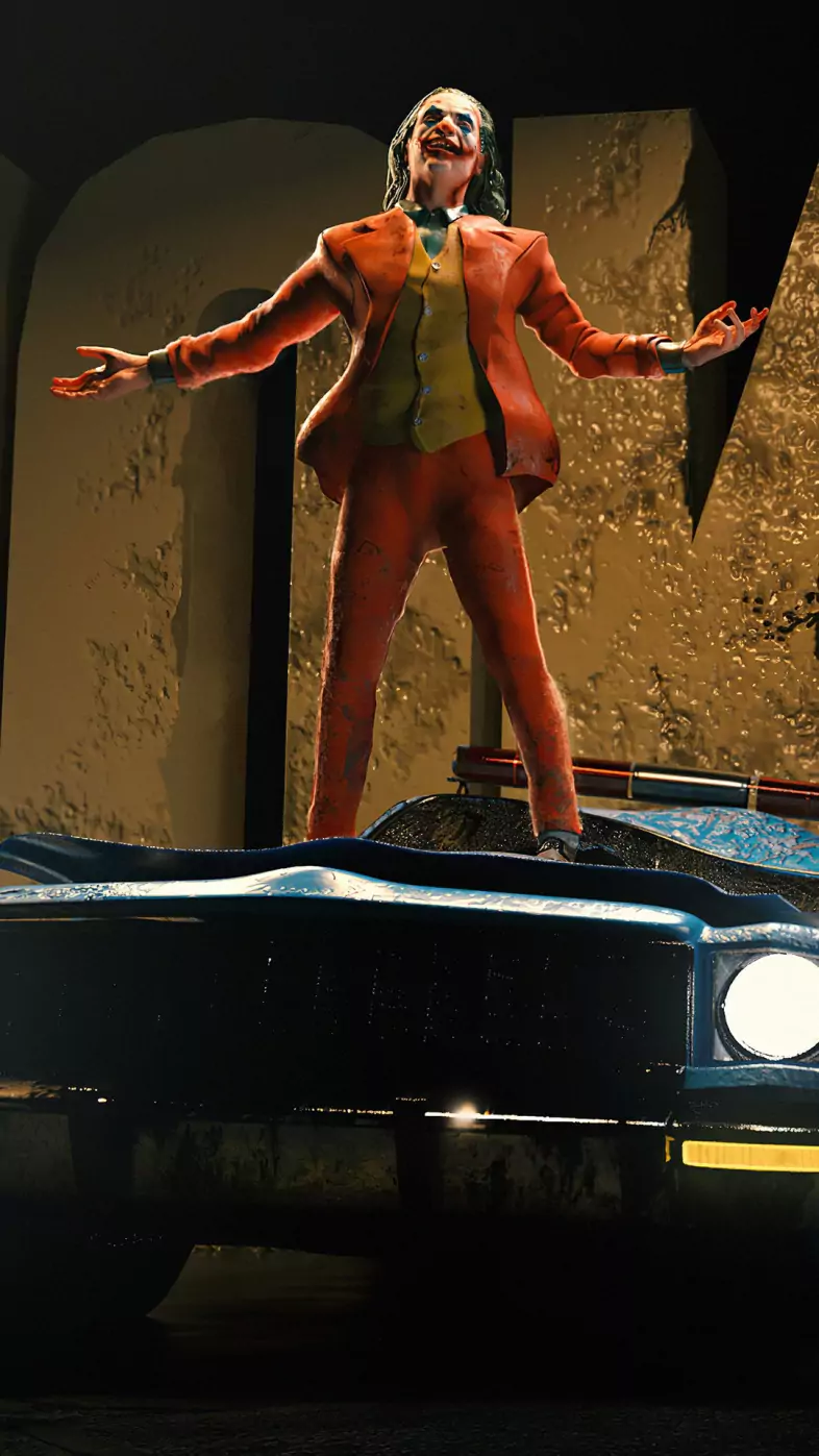 joker car wallpaper