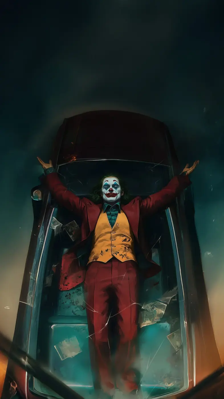 joker free fall moment wallpaper