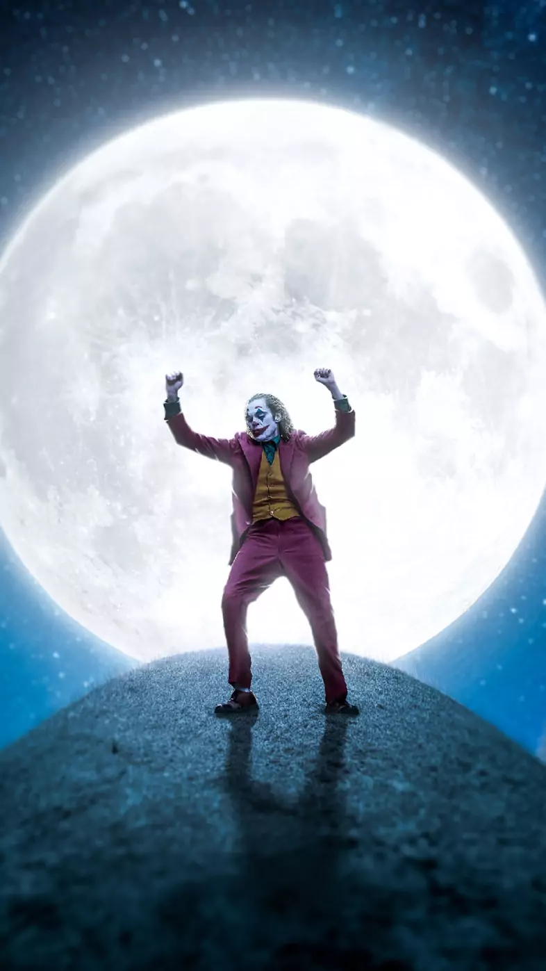 joker moon wallpaper