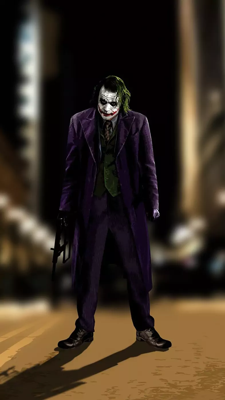 joker on the streets wallpaper