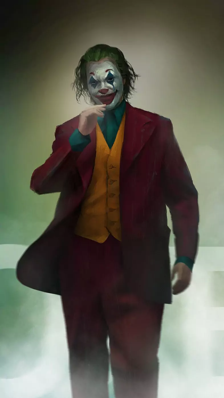 joker walking art wallpaper