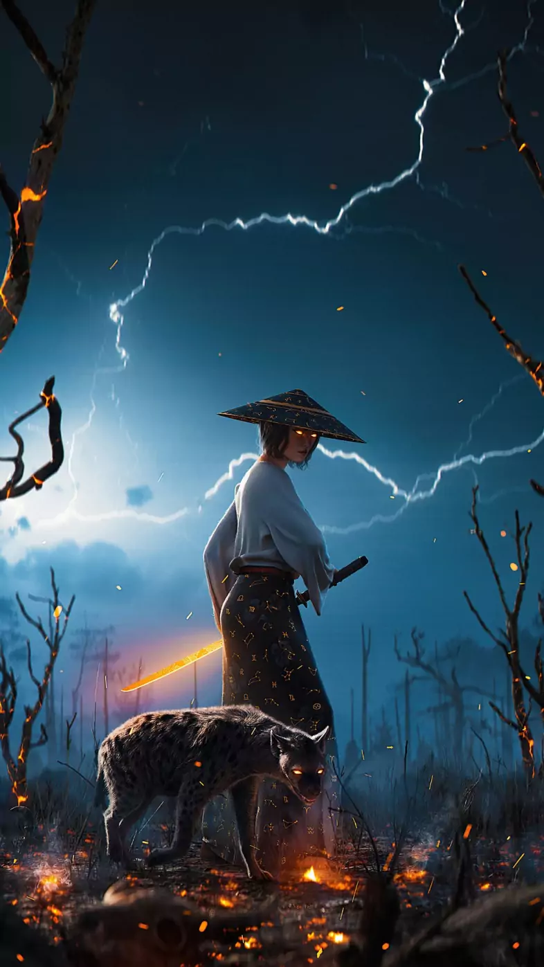 katana girl wallpaper