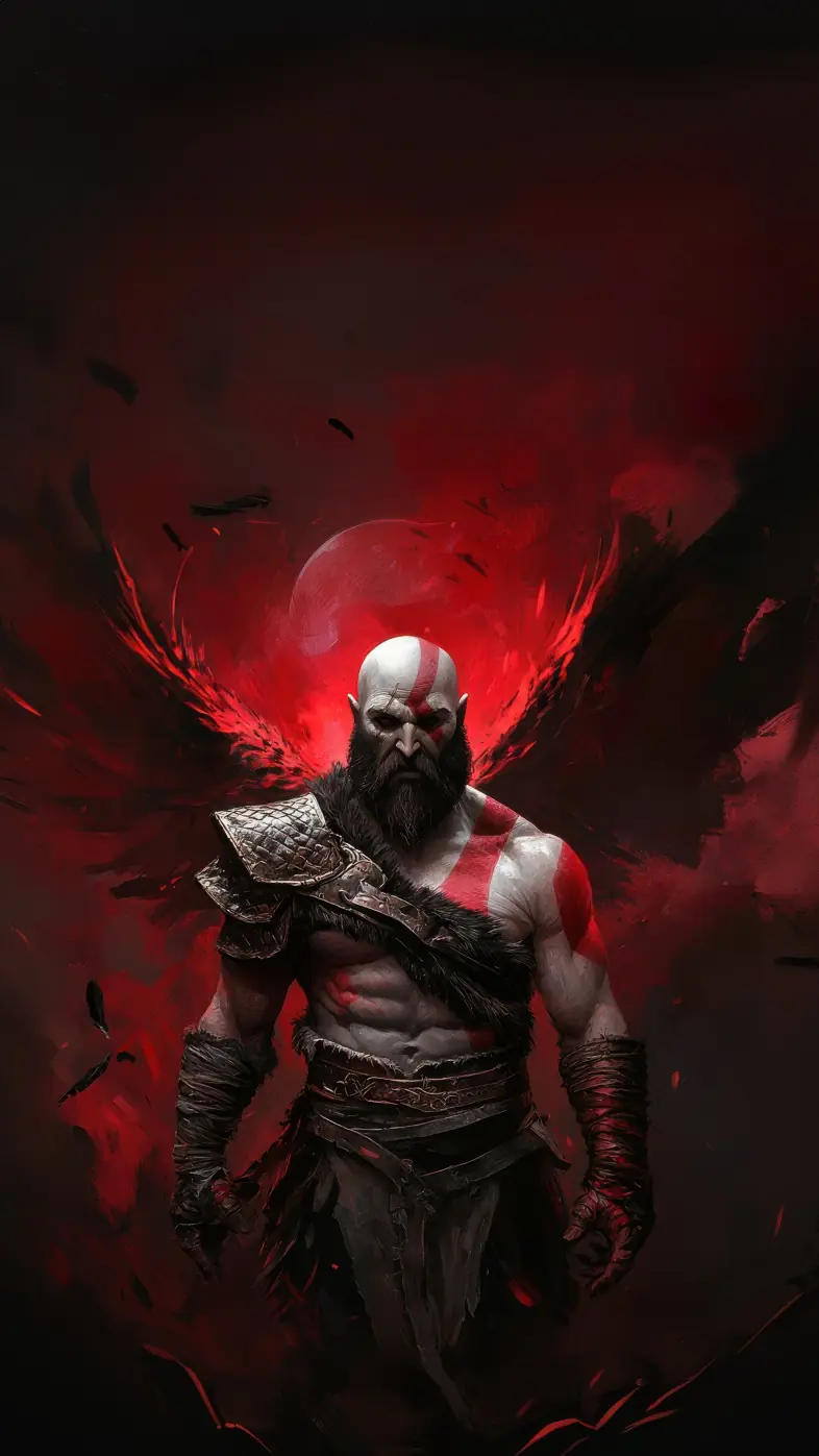 kratos blades of chaos god of war game wallpaper