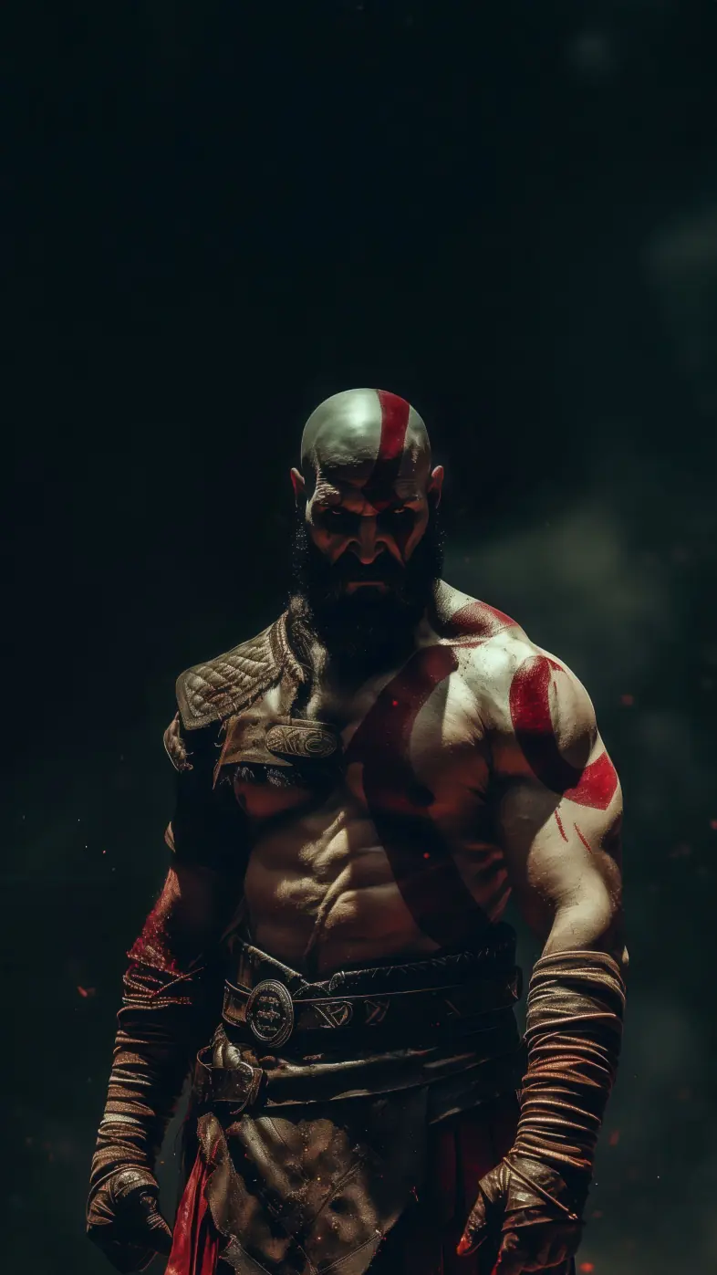kratos father and warrior game wallpaper