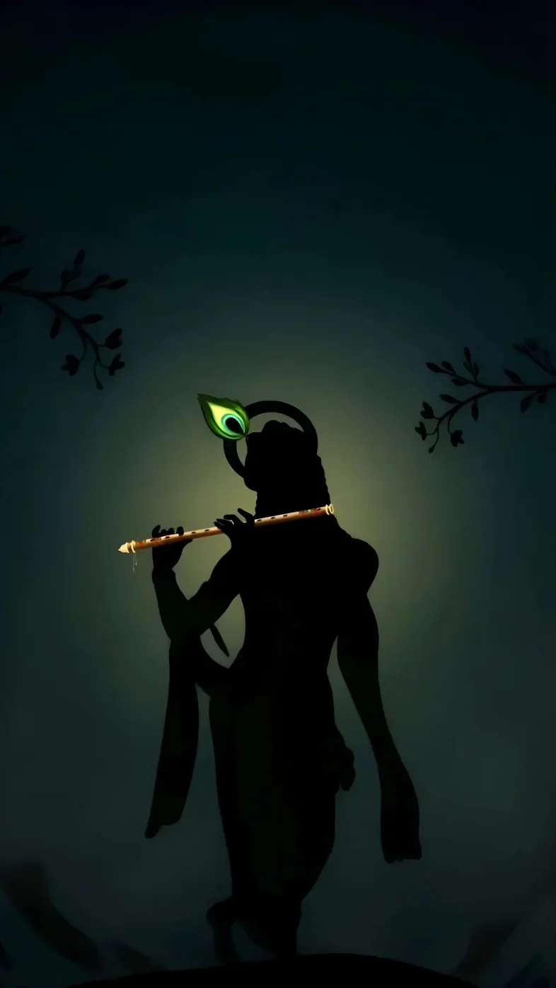 krishna flute wallpaper