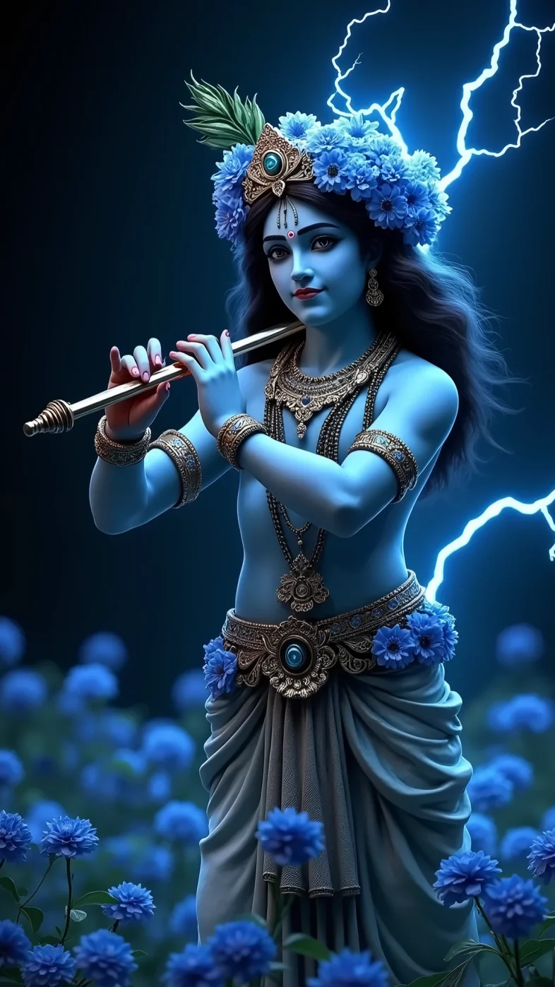 krishna flute wallpaper