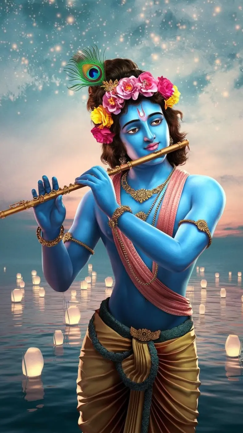 krishna flute wallpaper
