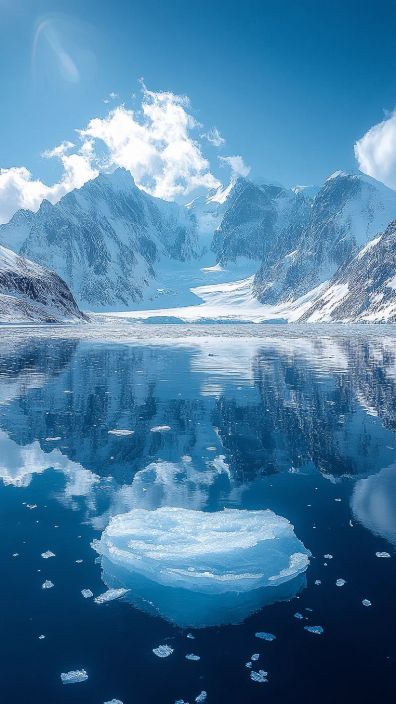 lake  with you  ice floating wallpaper