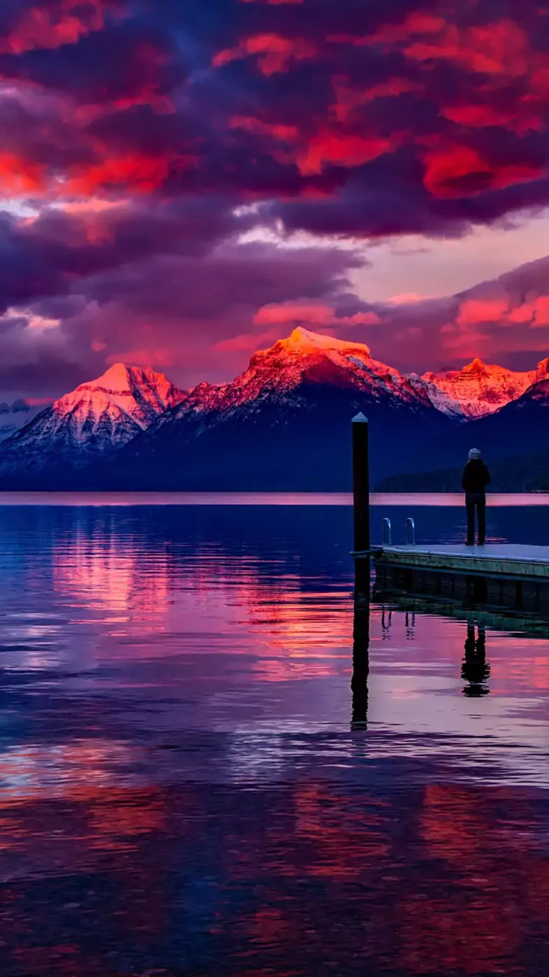 lake mcdonald glacier national park wallpaper