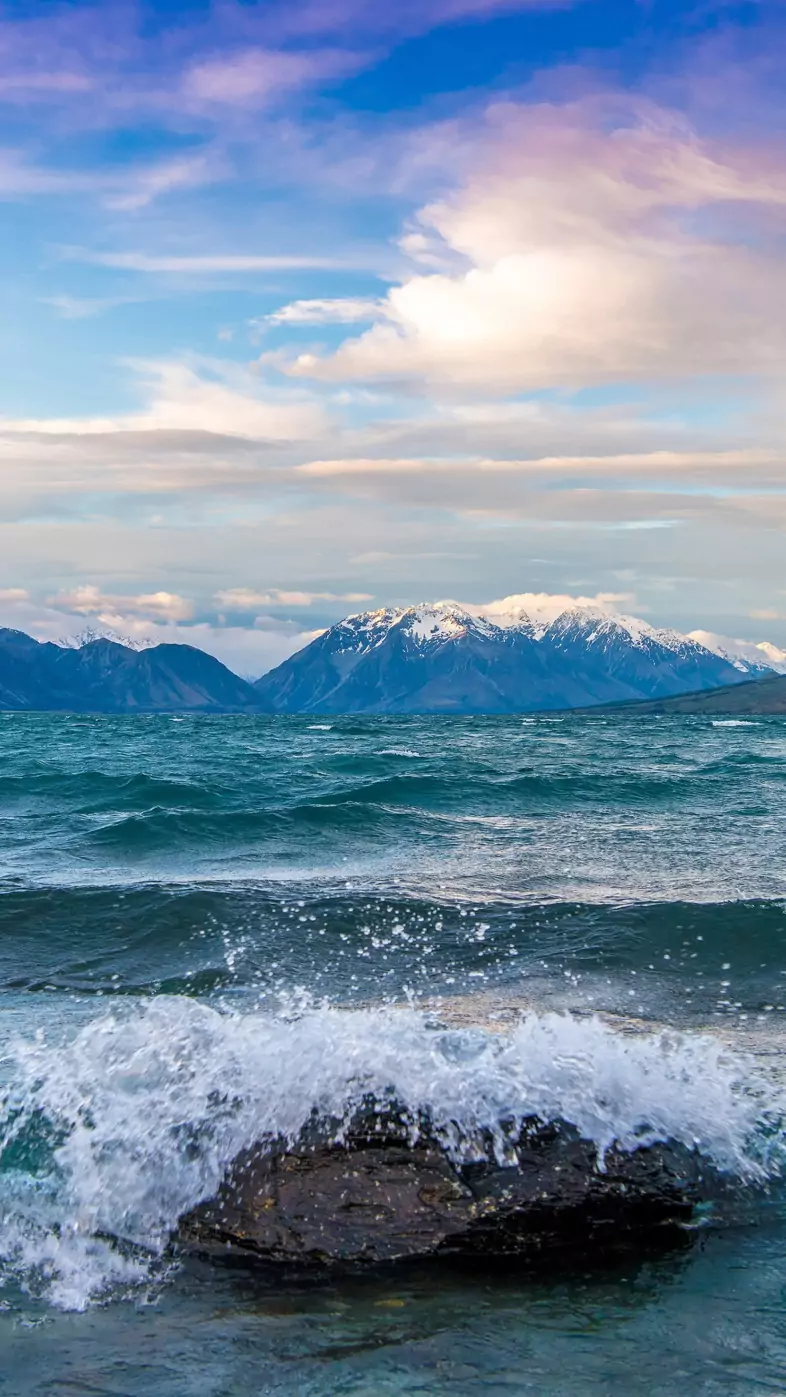 lake ohau new zealand wide wallpaper