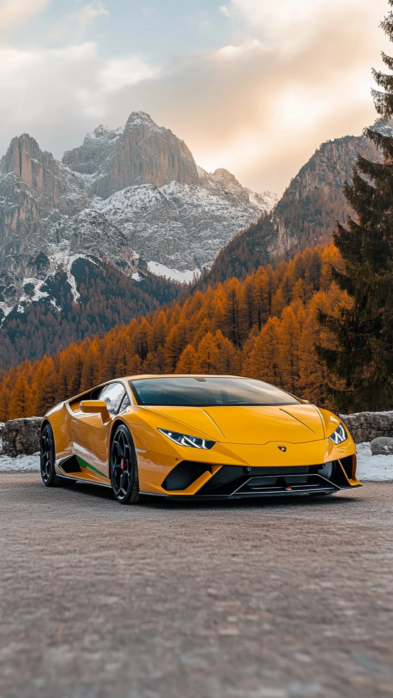 lamborghini in the mountains wallpaper