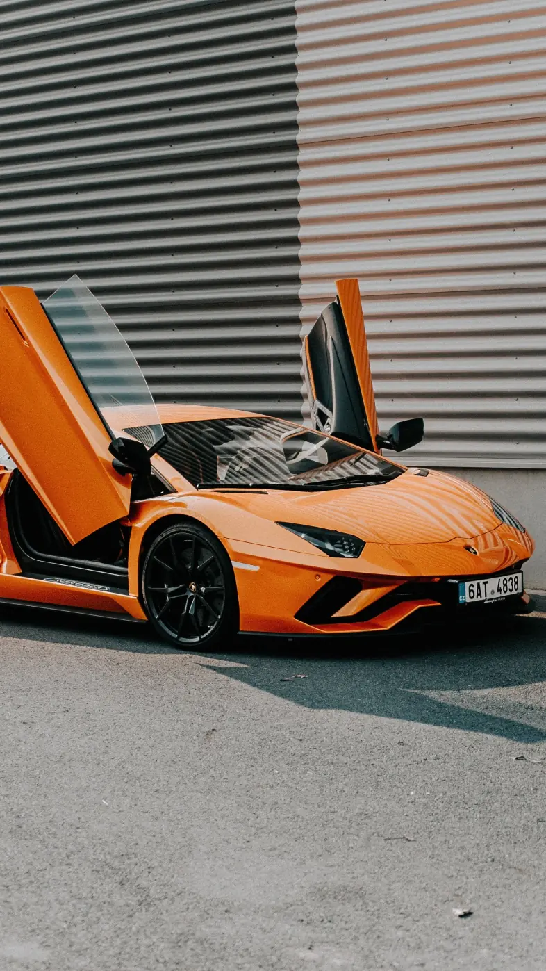 lamborghini orange car wallpaper