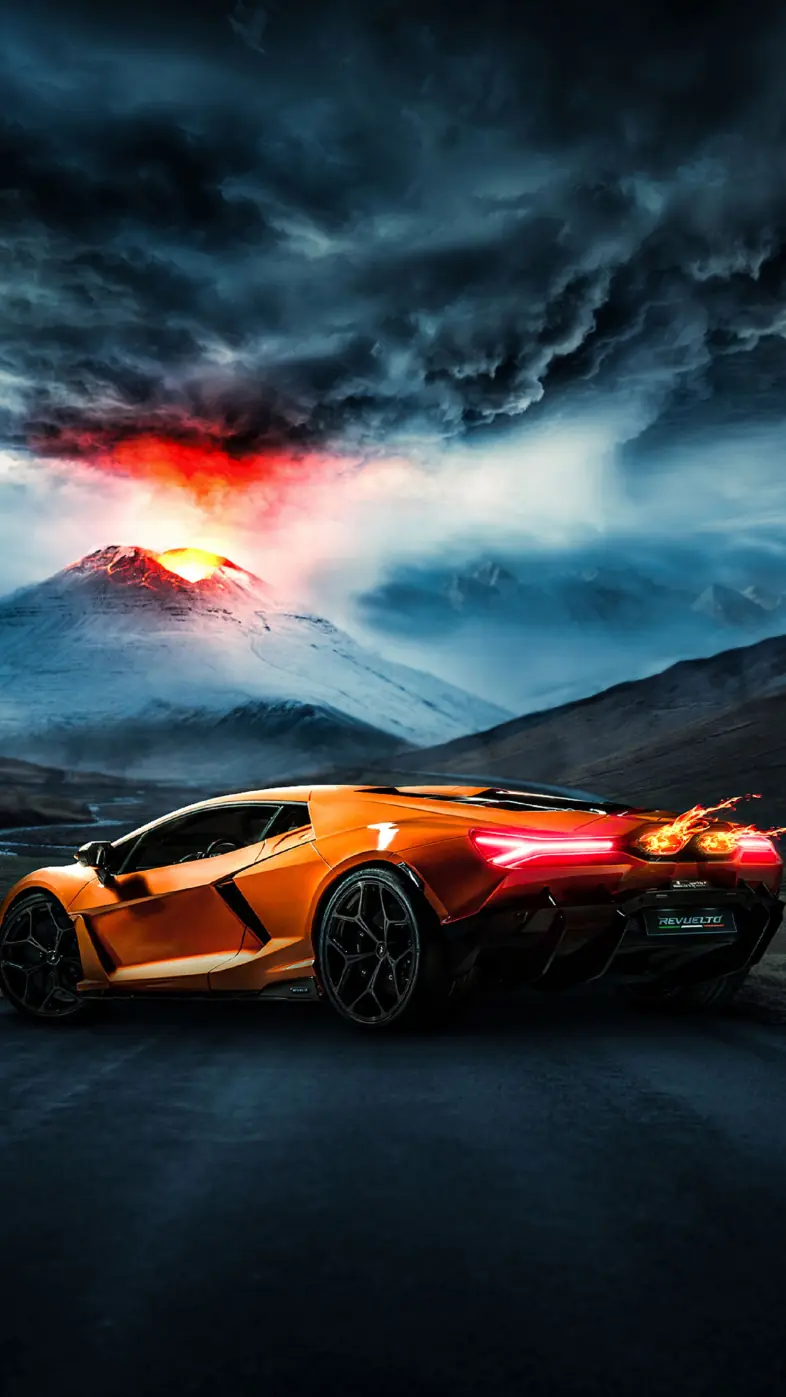 lamborghini revuelto car wallpaper