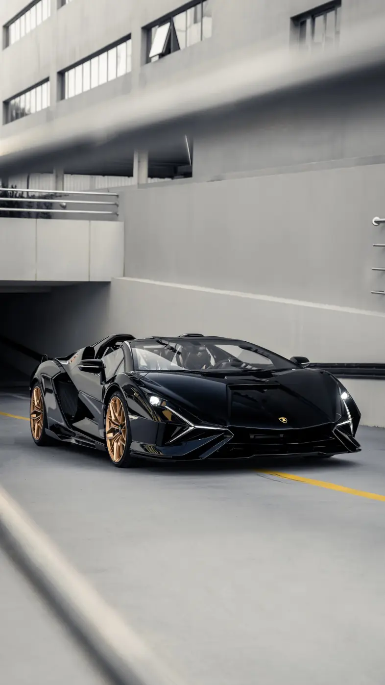 lamborghini sian black car wallpaper