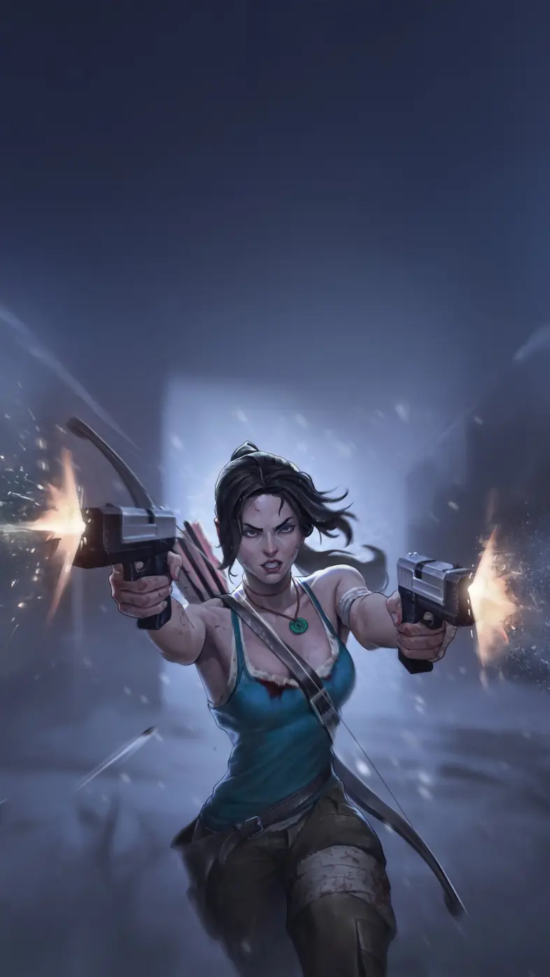 lara croft tomb raider game wallpaper
