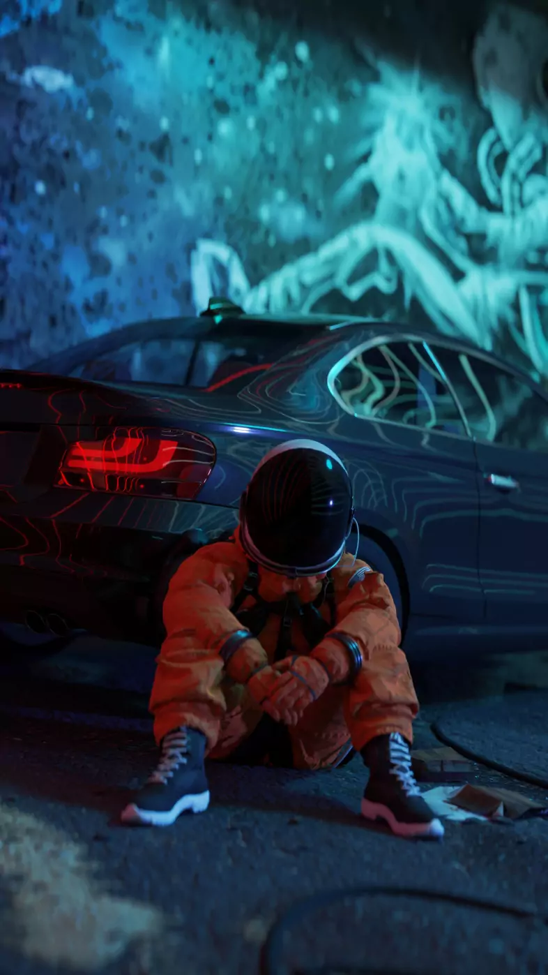 leave me alone with a car ax  wallpaper