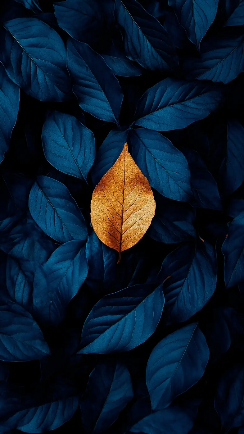 leaves dark gold background wallpaper