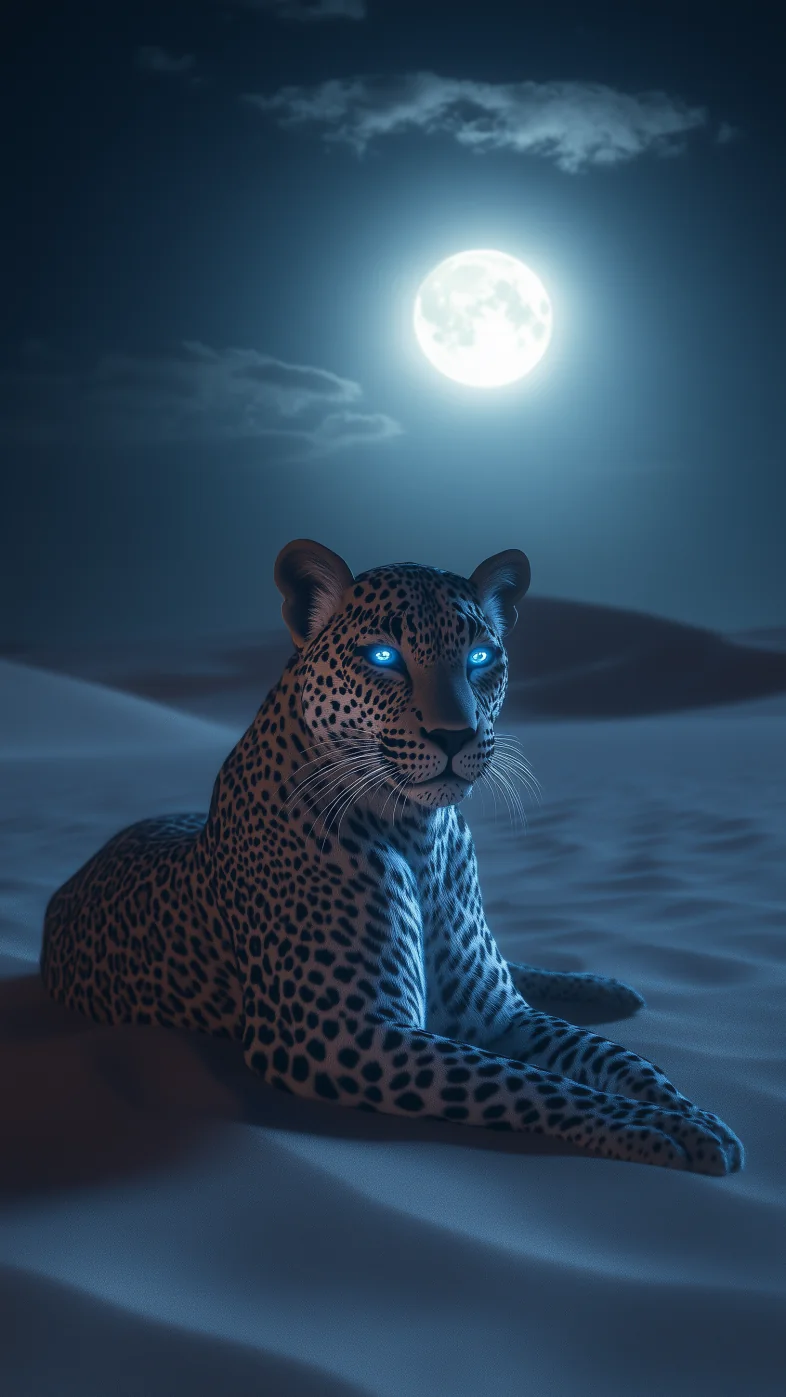  leopard at night wallpaper