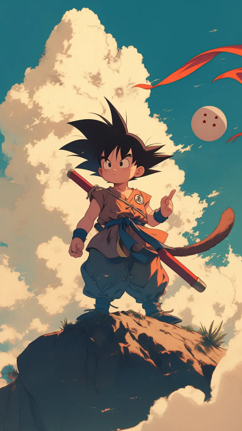 little goku anime wallpaper