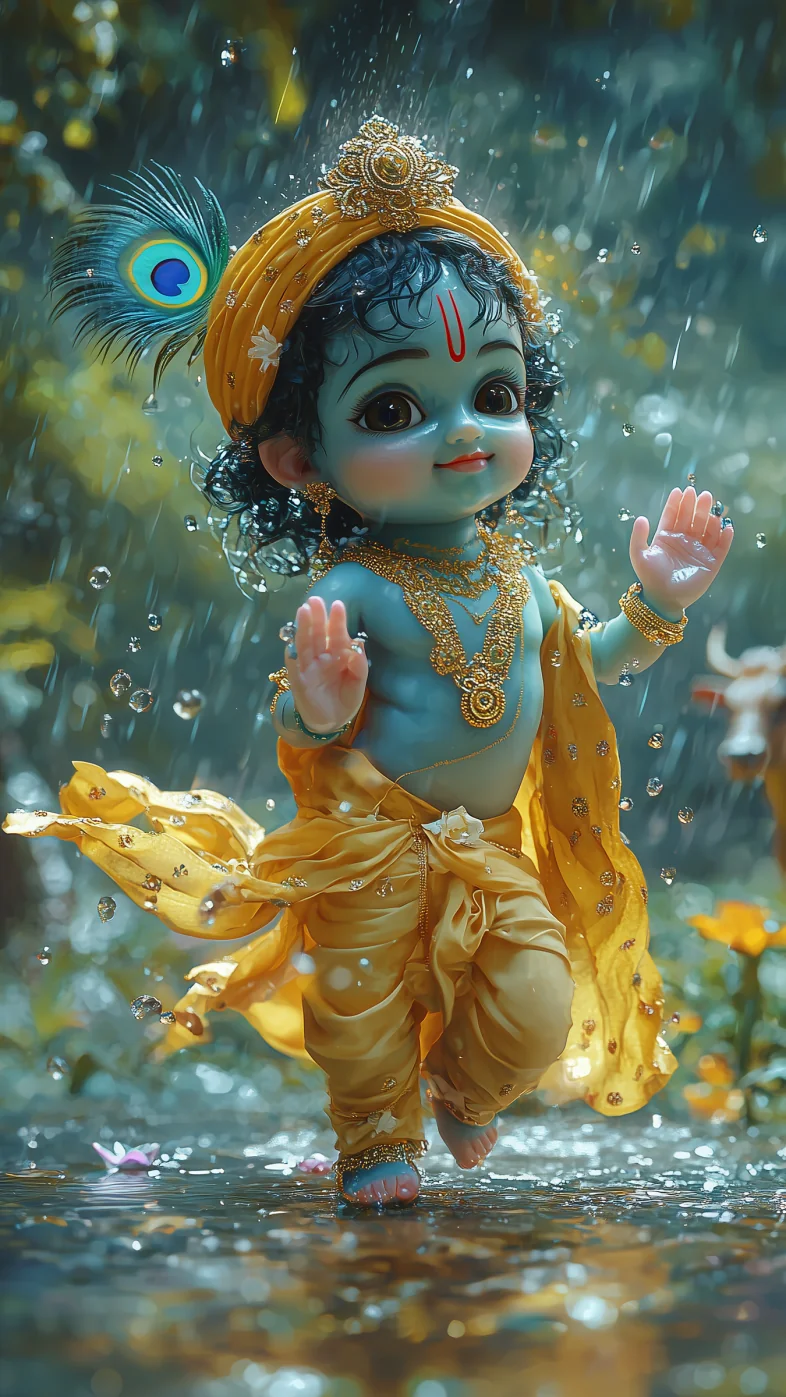 little krishna wallpaper
