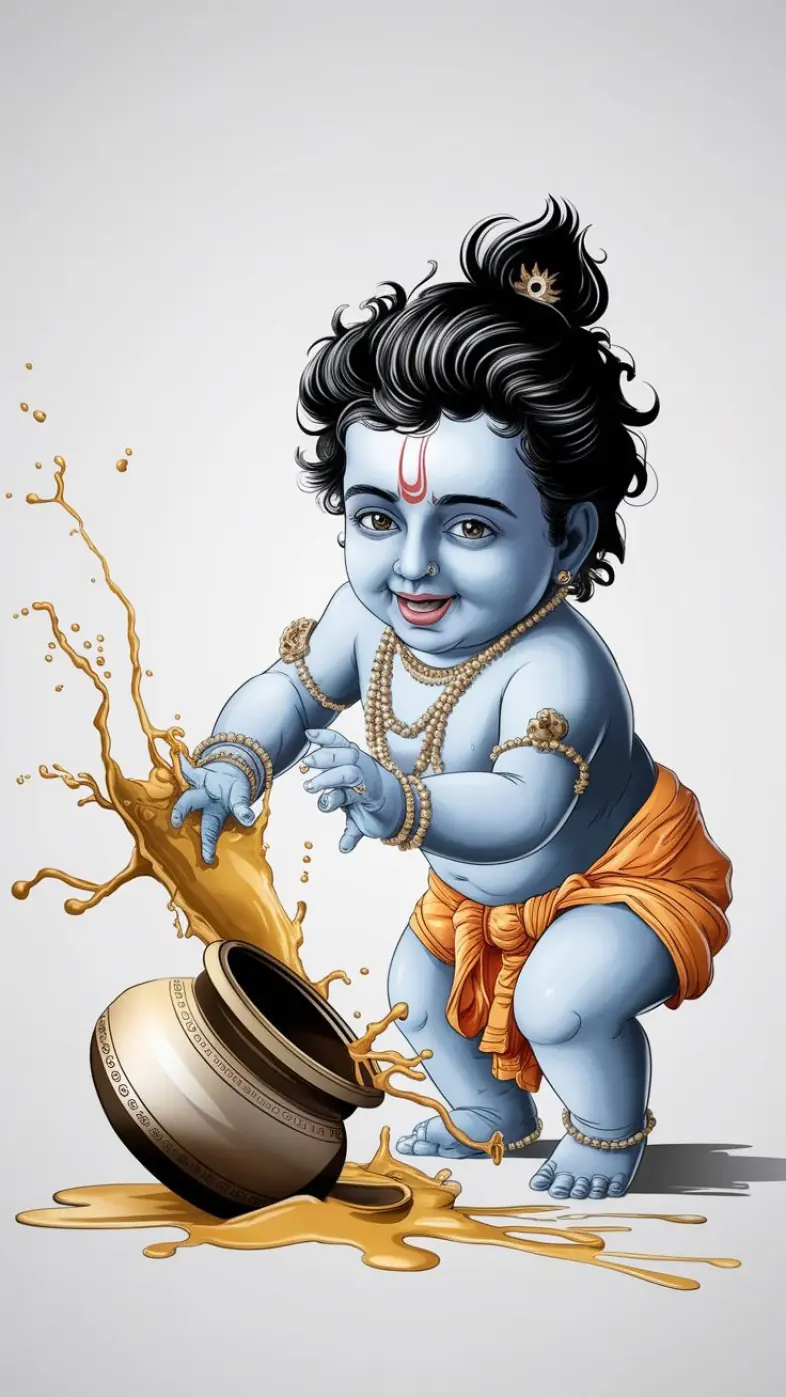little krishna wallpaper