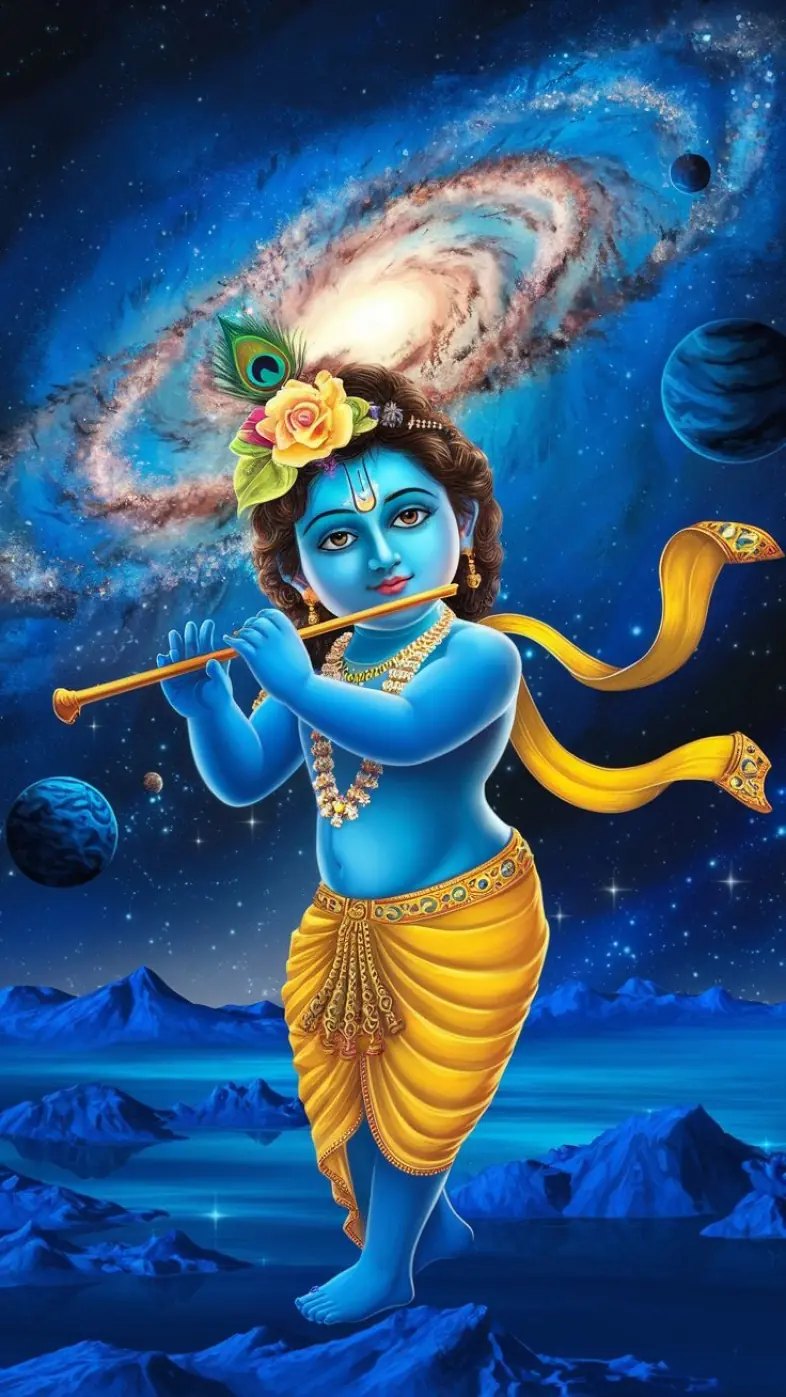 little krishna wallpaper