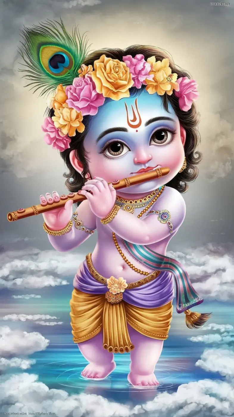 little krishna wallpaper