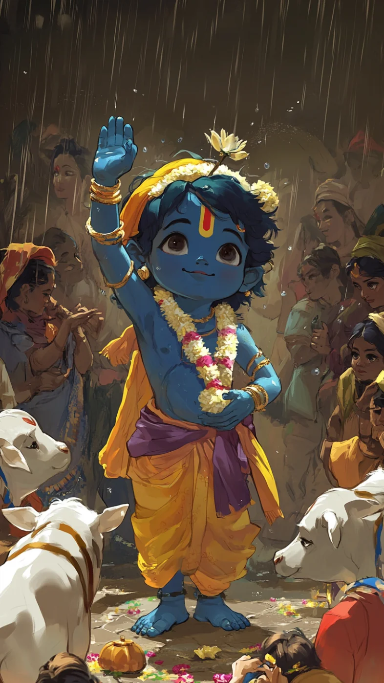 little krishna wallpaper