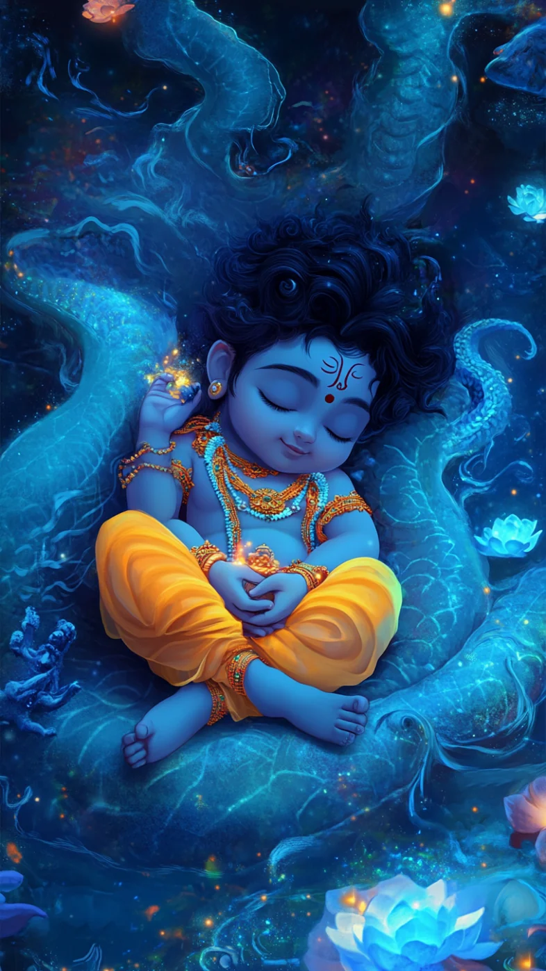 little krishna wallpaper
