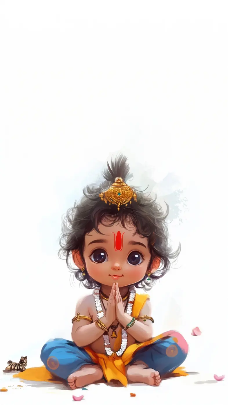 little krishna wallpaper