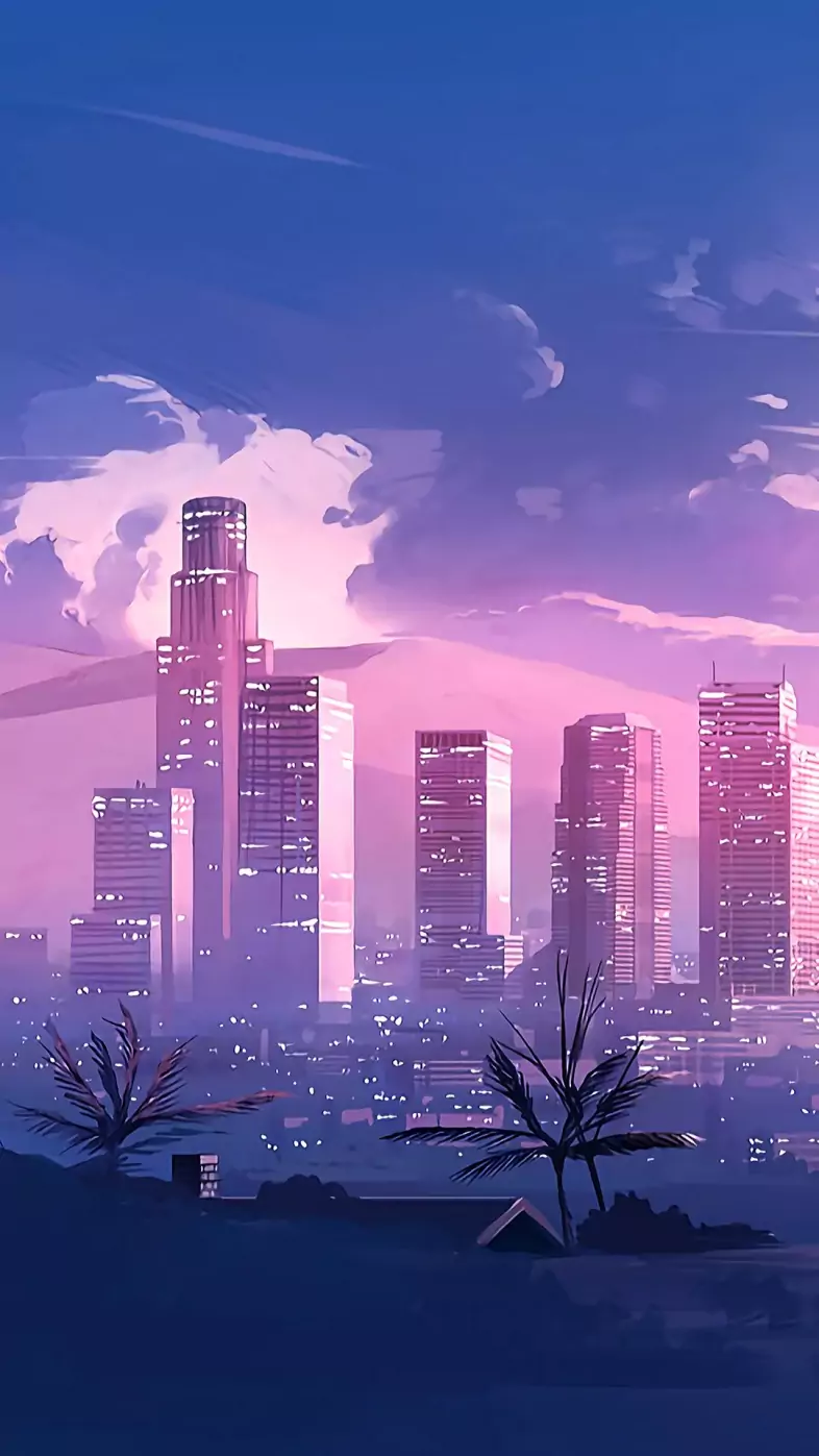 los angles minimalism wallpaper