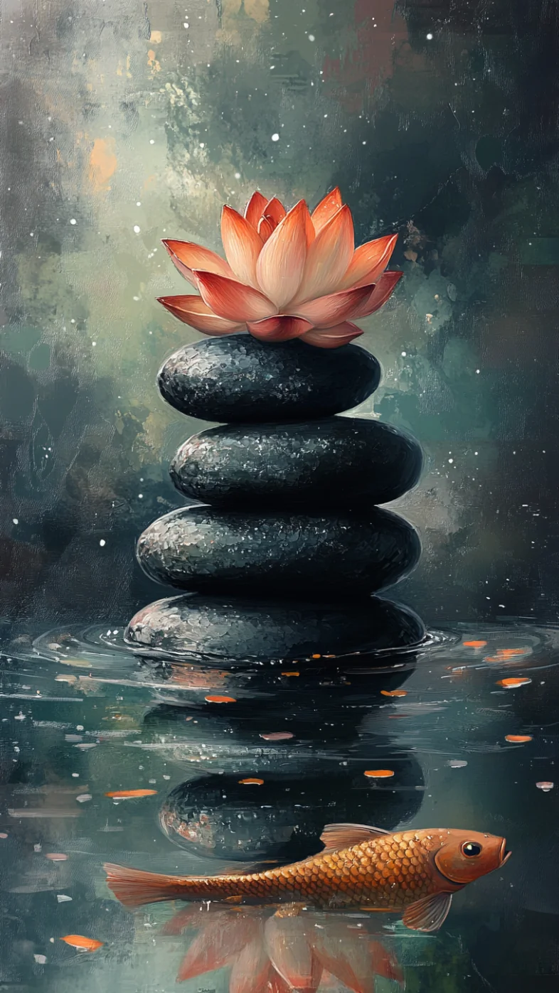 lotus painting wallpaper