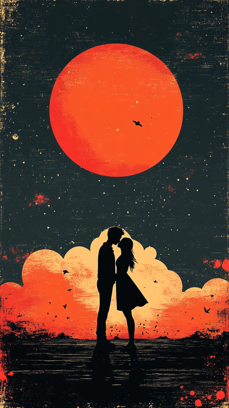 love couple art wallpaper