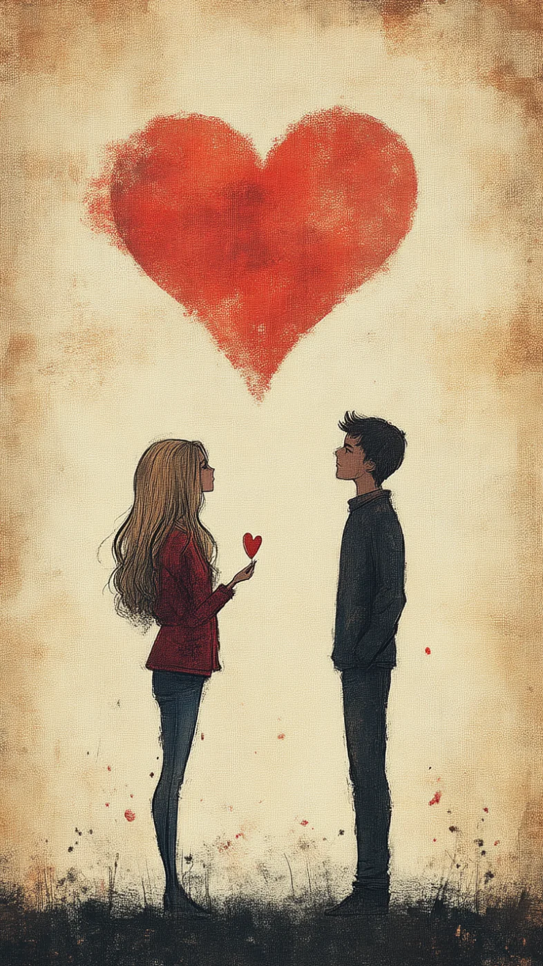 love couple art wallpaper