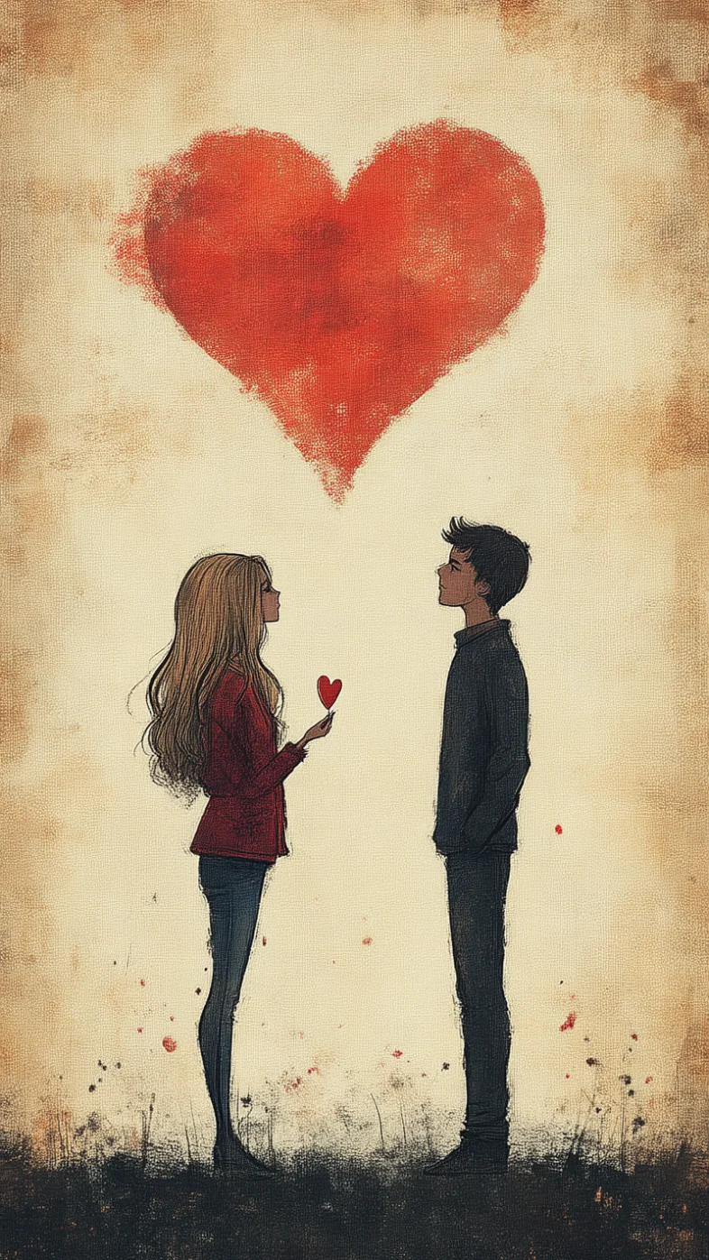love couple art wallpaper