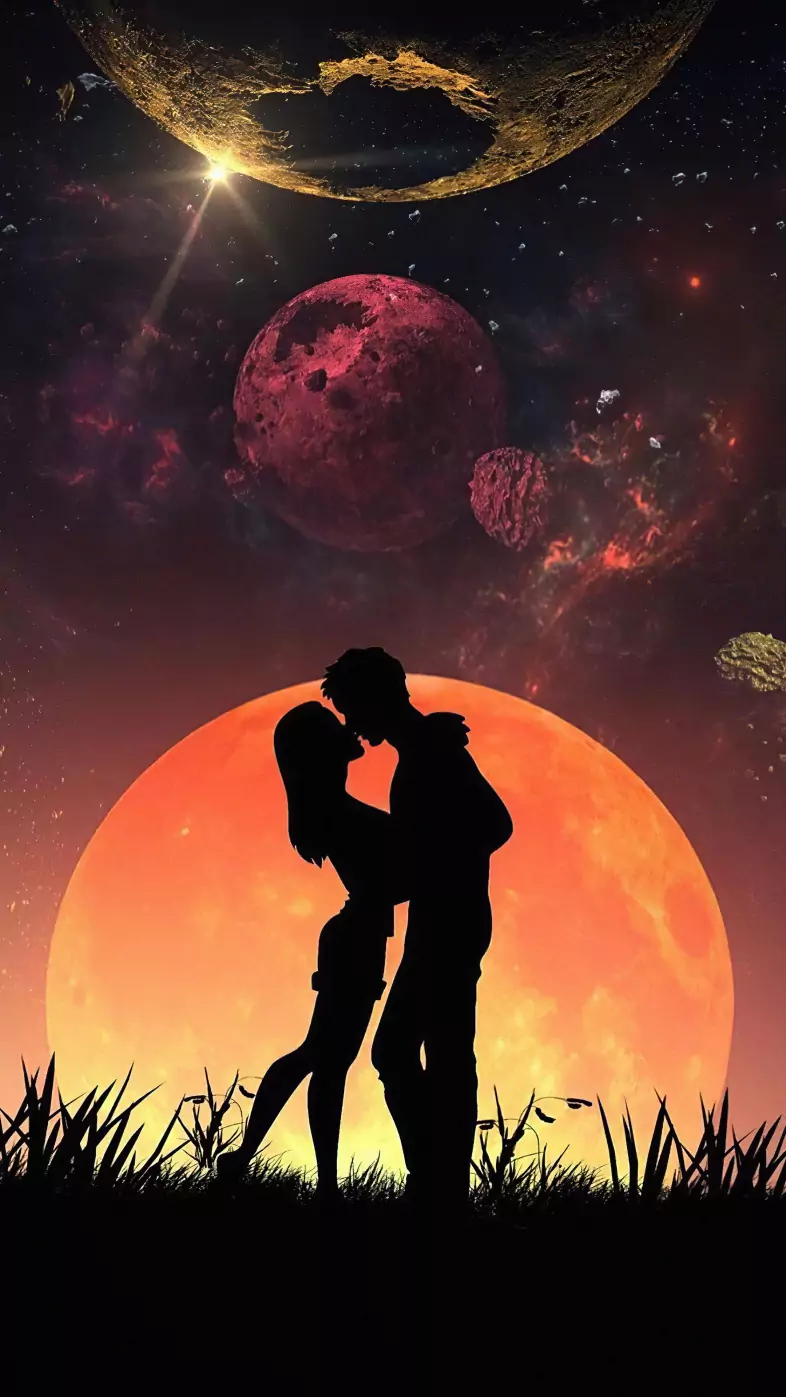 lovers romance wallpaper
