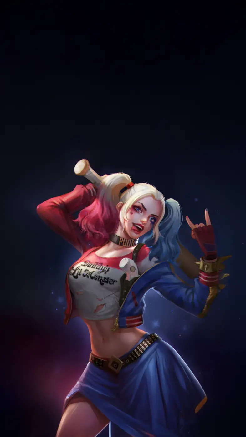 madness of harley quinn joker wallpaper