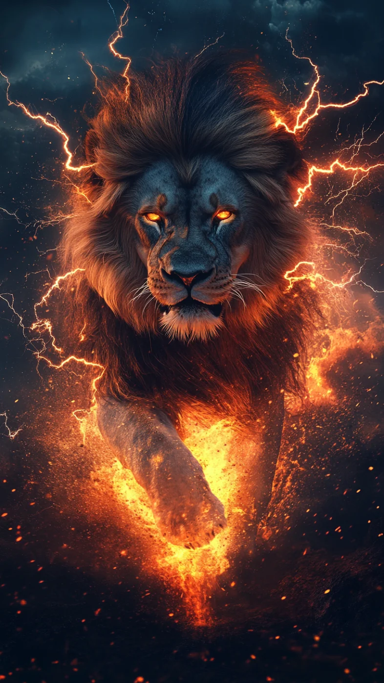 majestic lion wallpaper