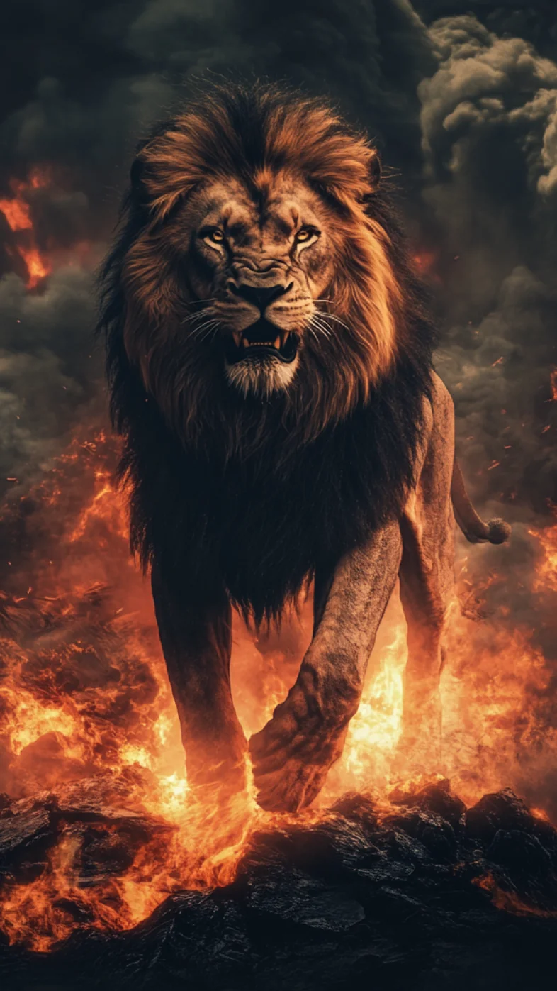 majestic lion  wallpaper