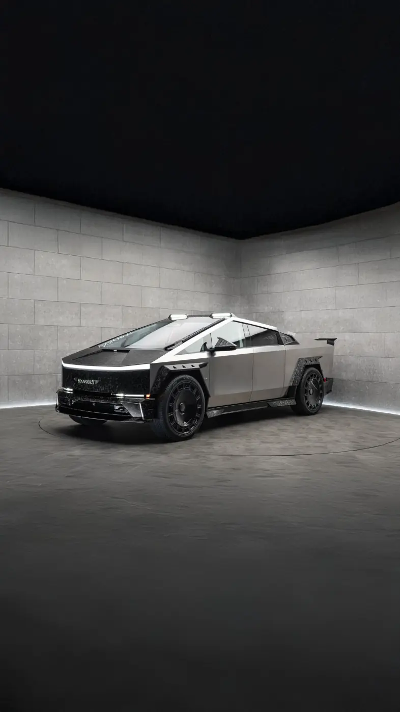 mansory elongation tesla cybertruck wallpaper