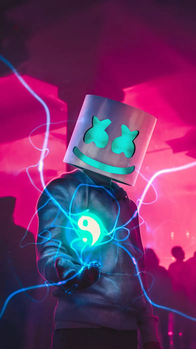 marshmello glow wallpaper