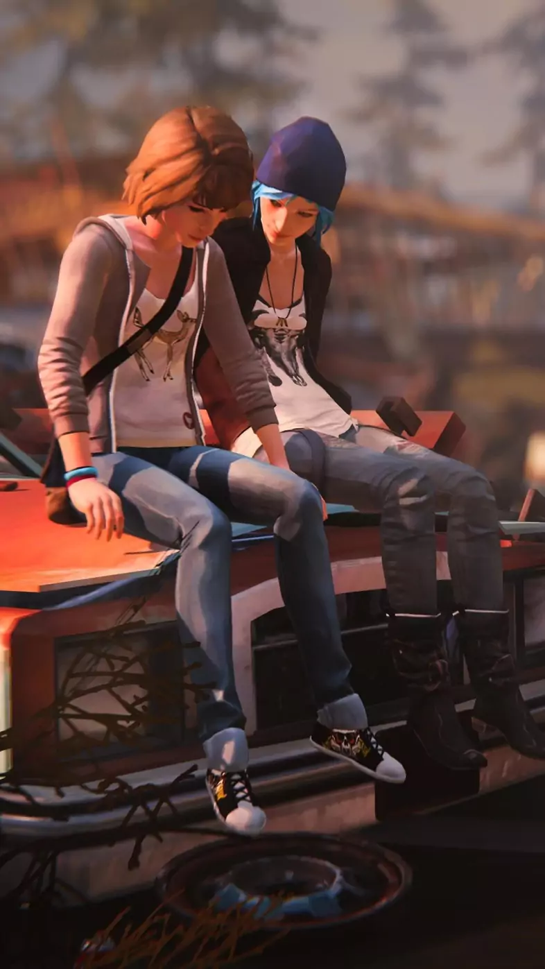 max and chloe life is strange wallpaper