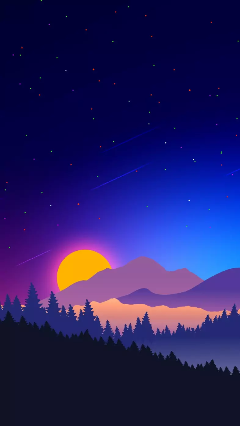 minimal mountain wallpaper