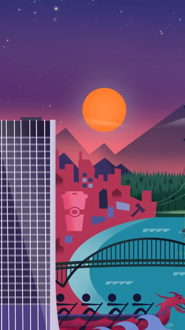 minimalism city wallpaper