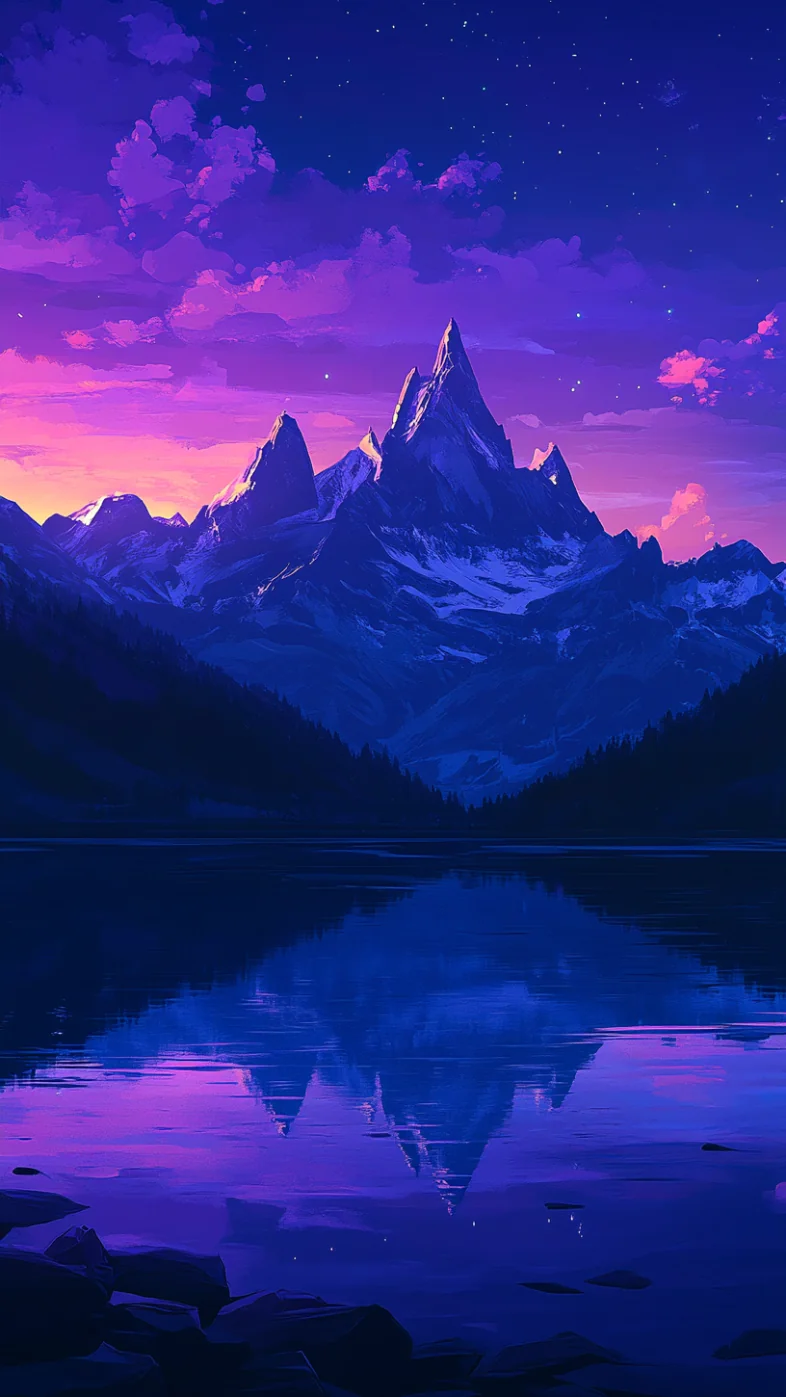 minimalist mountain wallpaper