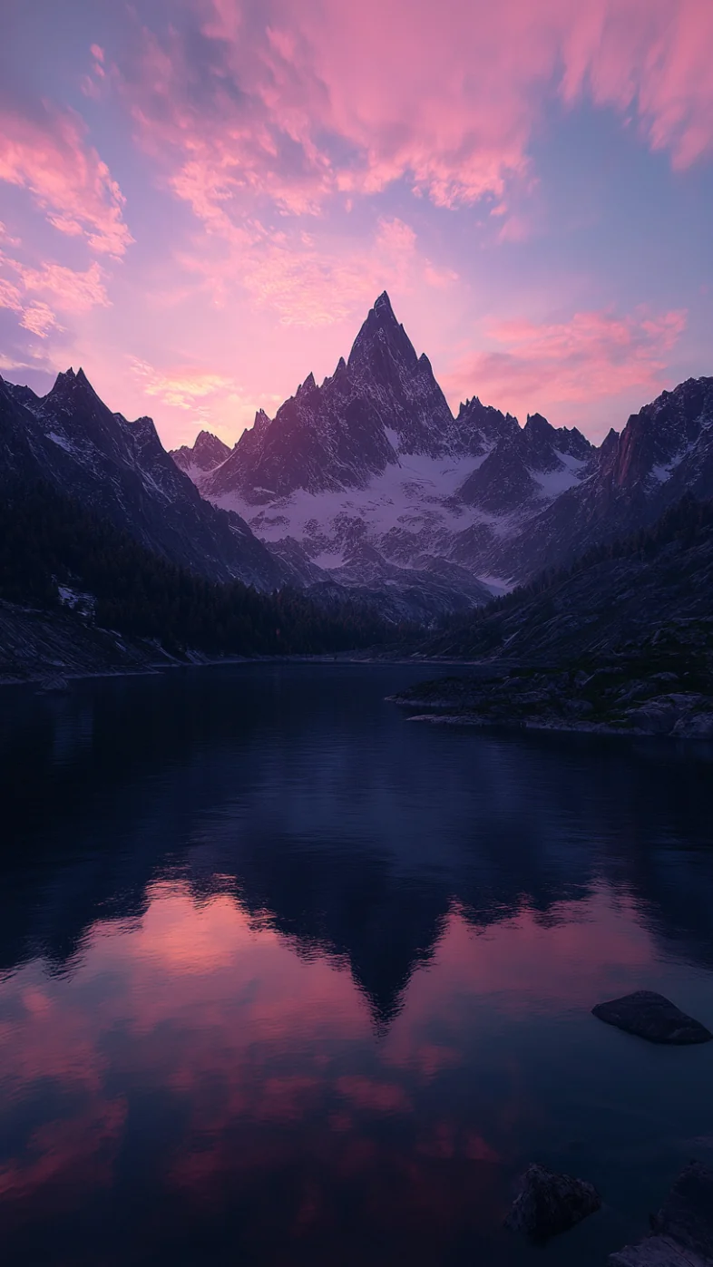 minimalist mountain wallpaper