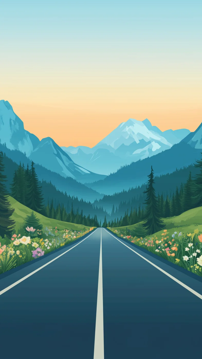 minimalist mountain wallpaper