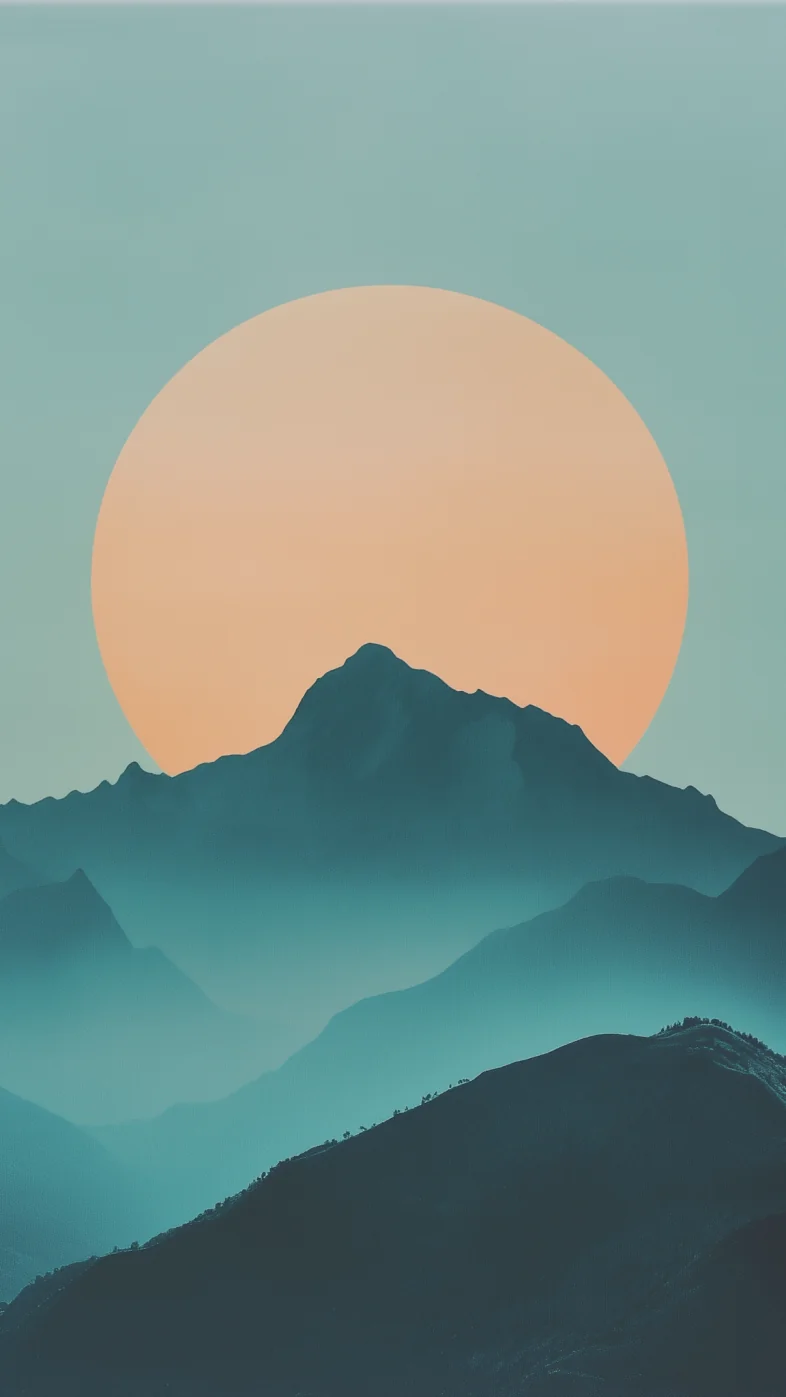 minimalist mountain wallpaper